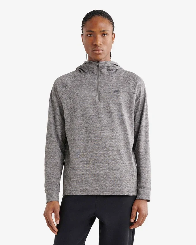 Active Textured Quarter Zip Hoodie Active Textured Quarter Zip Hoodie