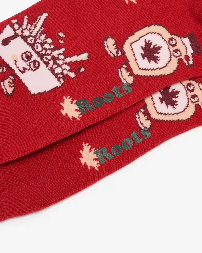 Adult Canadian Foodie Sock Adult Canadian Foodie Sock