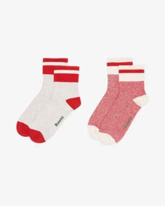 Adult Cotton Cabin Ankle Sock 2 Pack