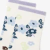 Adult Floral Print Quarter Sock