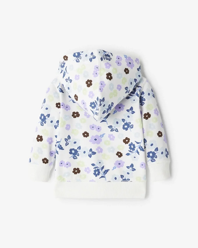 Baby Floral Full Zip Hoodie Baby Floral Full Zip Hoodie