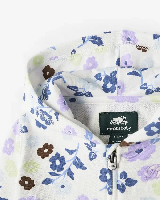 Baby Floral Full Zip Hoodie Baby Floral Full Zip Hoodie