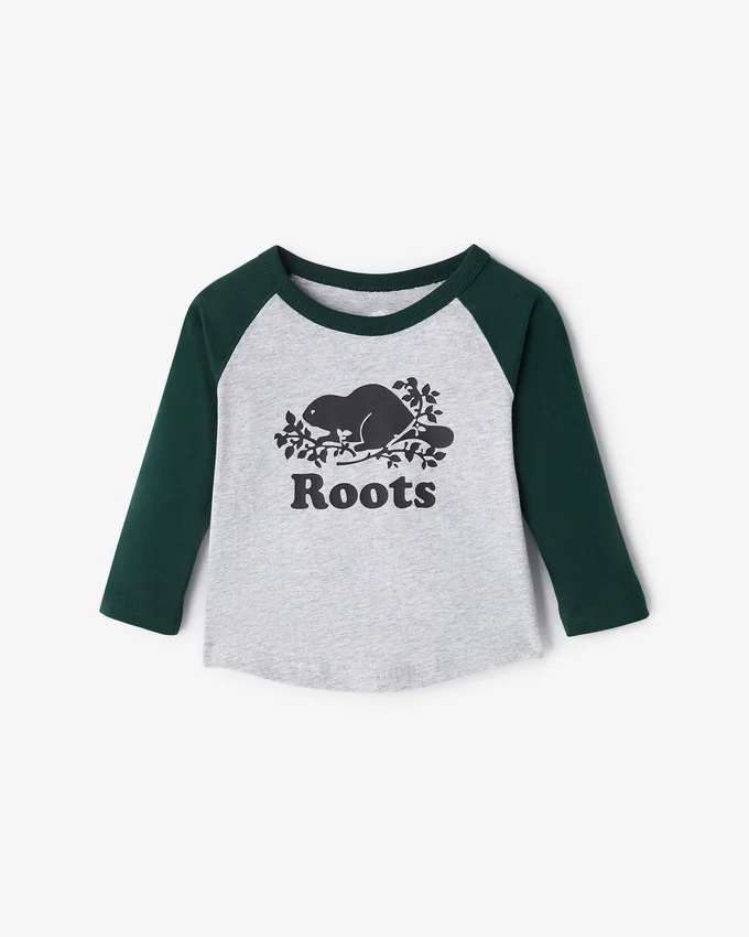 Baby Organic Cooper Baseball T-Shirt Baby Organic Cooper Baseball T-Shirt