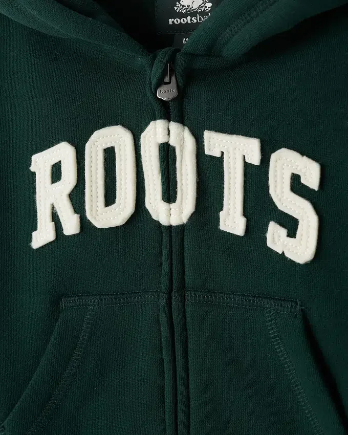 Baby Roots Applique Full Zip Hoodie Baby Roots Applique Full Zip Hoodie