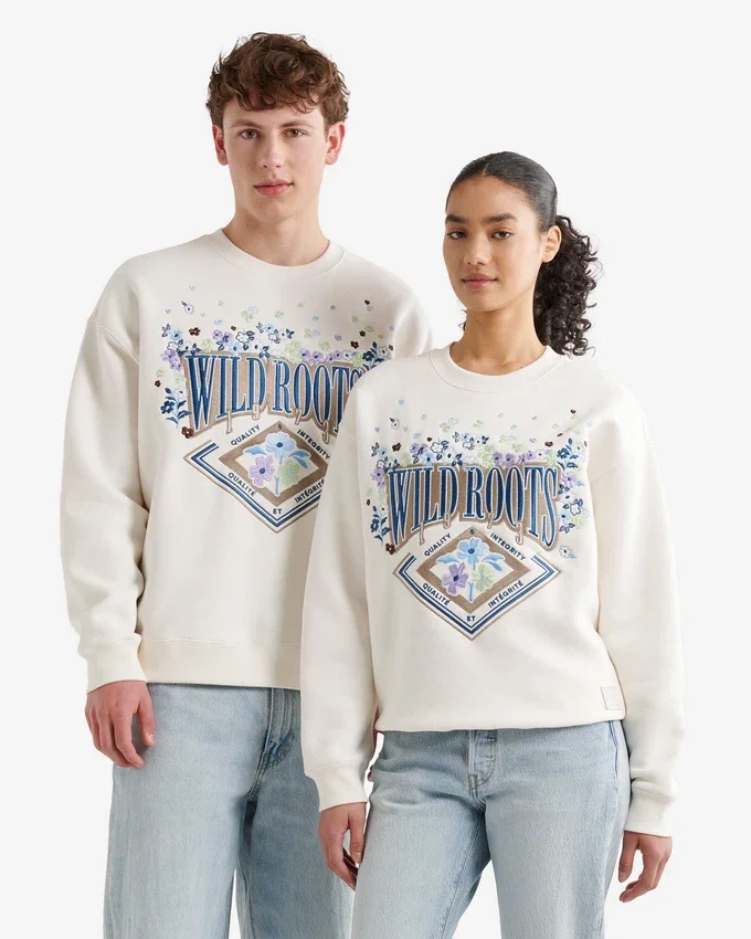 Floral Studio Fleece Crew Floral Studio Fleece Crew