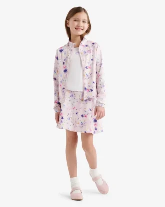 Girls Active Fitted Track Jacket