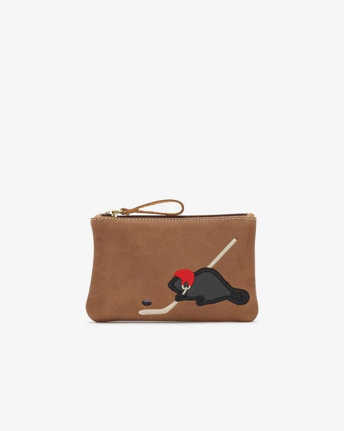 Hockey Beaver Zip Pouch Cervino Hockey Beaver Zip Pouch Cervino