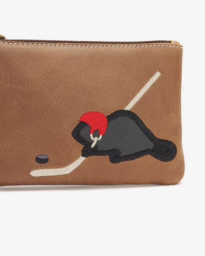 Hockey Beaver Zip Pouch Cervino Hockey Beaver Zip Pouch Cervino
