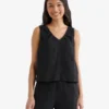 Isla Cotton Gauze Gathered Tank Isla Cotton Gauze Gathered Tank