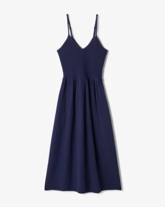 Isla Cotton Gauze Smocked Dress