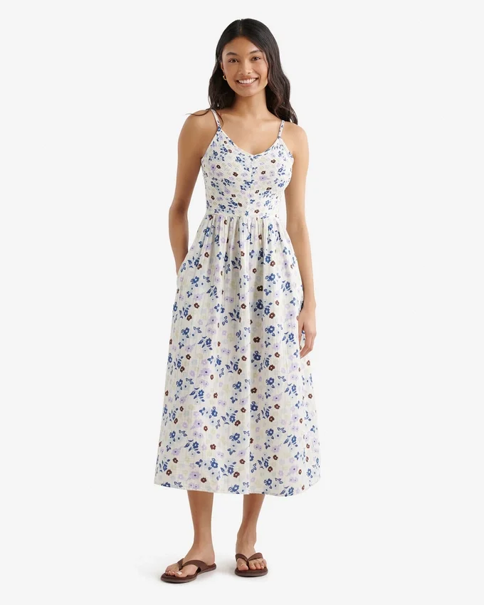 Isla Cotton Gauze Smocked Dress Isla Cotton Gauze Smocked Dress