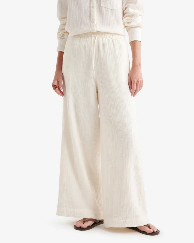 Isla Cotton Wide Leg Pant Isla Cotton Wide Leg Pant