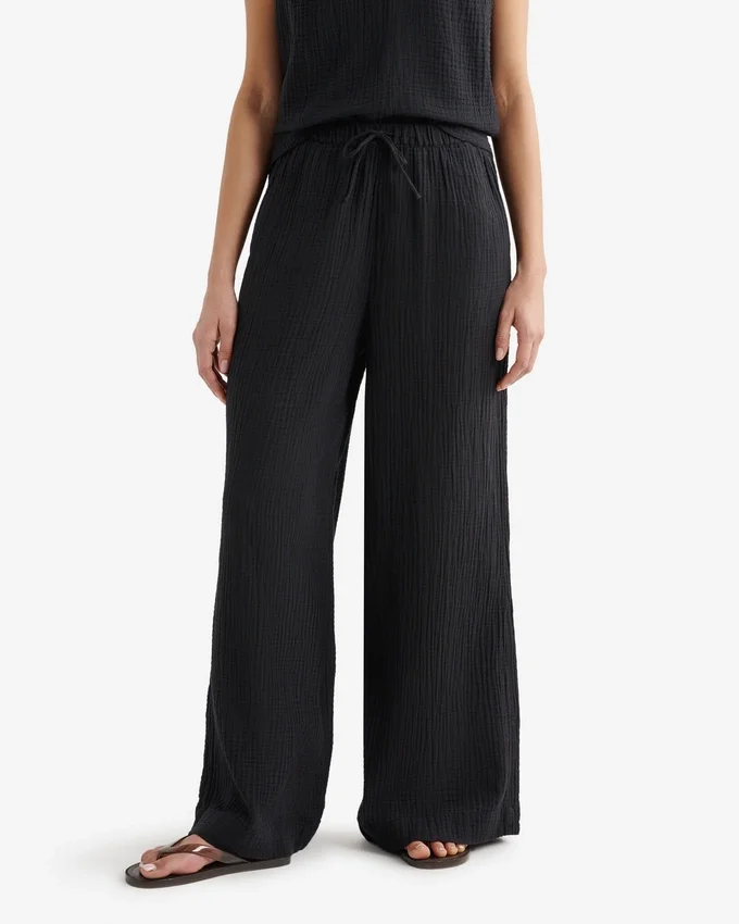 Isla Cotton Wide Leg Pant Isla Cotton Wide Leg Pant