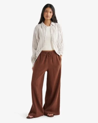 Isla Cotton Wide Leg Pant