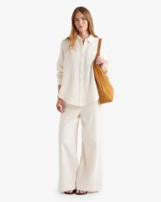 Isla Cotton Wide Leg Pant
