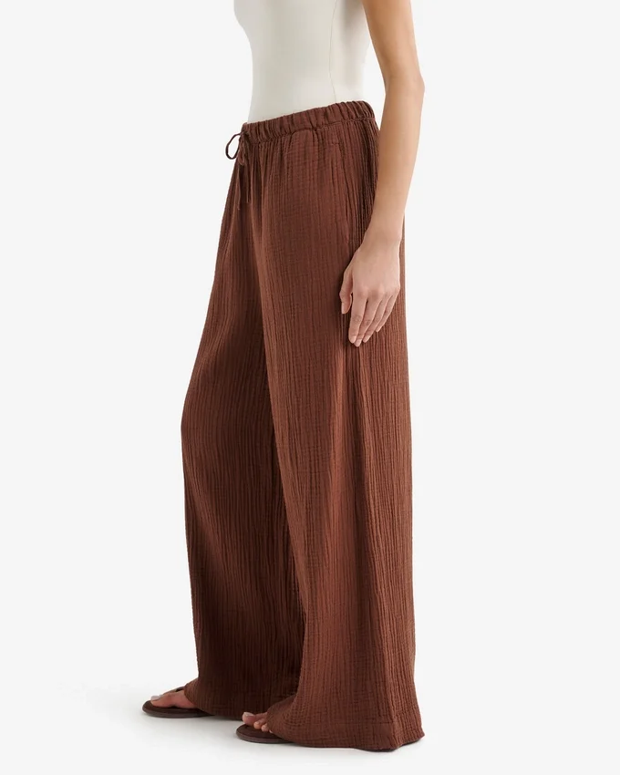 Isla Cotton Wide Leg Pant Isla Cotton Wide Leg Pant