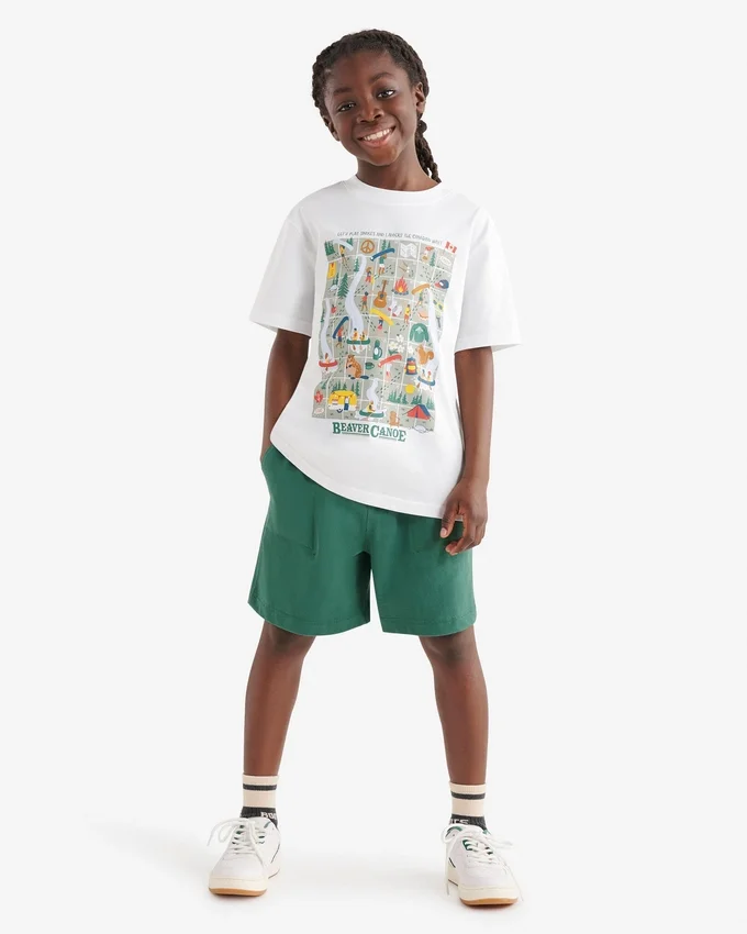 Kids Beaver Canoe Snakes And Ladders T-Shirt Kids Beaver Canoe Snakes And Ladders T-Shirt