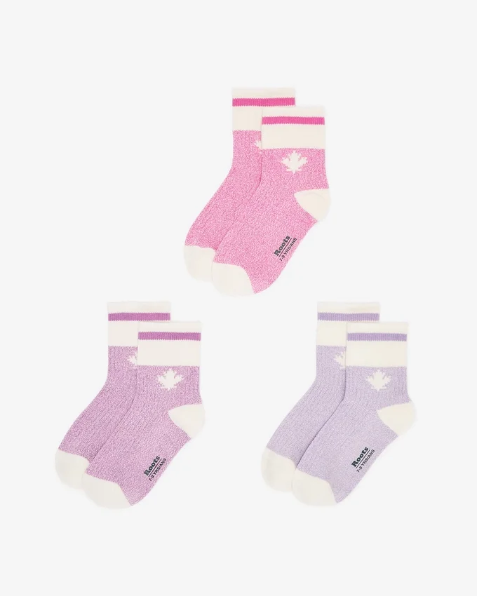 Kids Cabin Maple Sock 3 Pack Kids Cabin Maple Sock 3 Pack