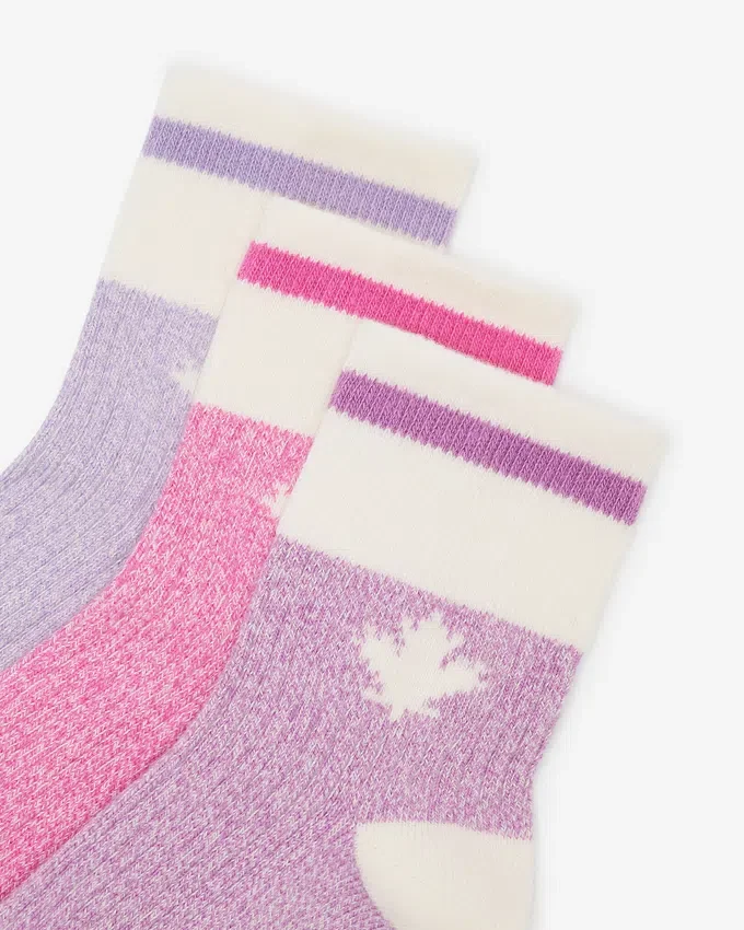 Kids Cabin Maple Sock 3 Pack Kids Cabin Maple Sock 3 Pack