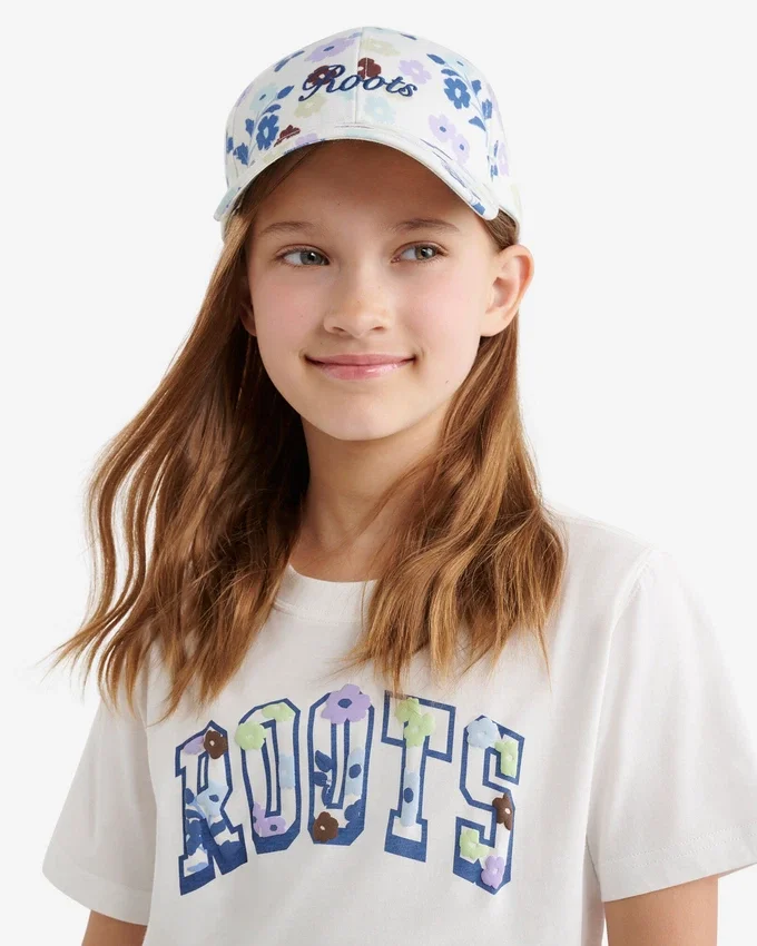 Kids Floral Baseball Cap Kids Floral Baseball Cap