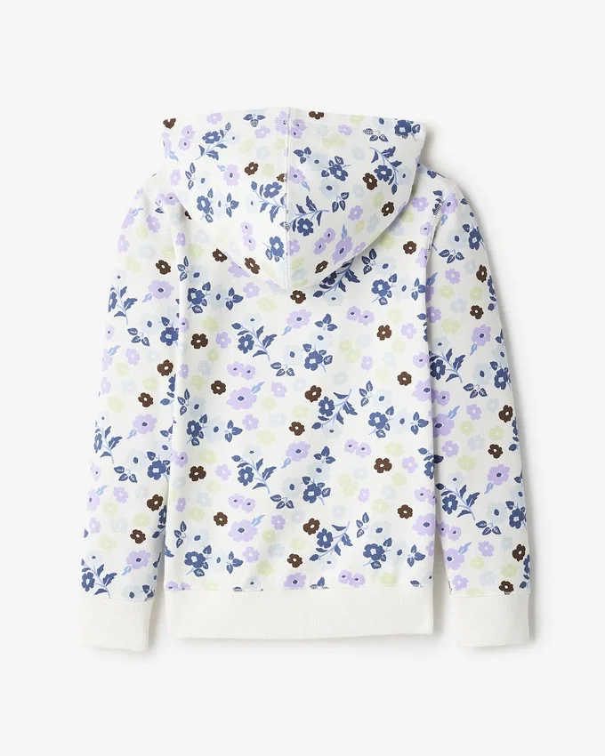 Kids Floral Full Zip Hoodie Kids Floral Full Zip Hoodie
