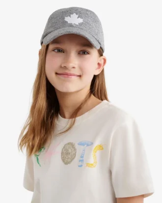 Kids Maple Leaf Fleece Baseball Cap