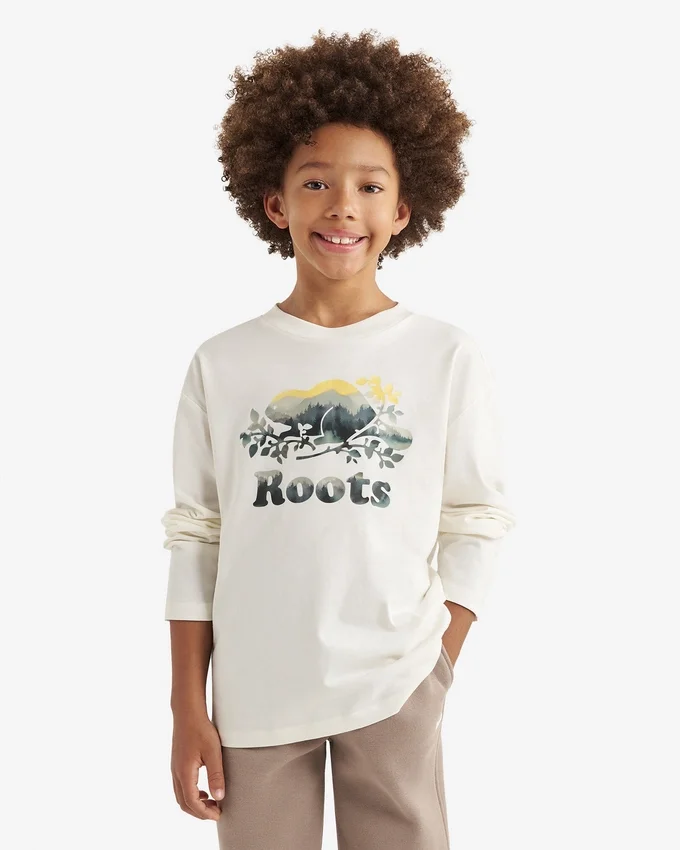 Kids Organic Cooper Watercolour T-Shirt Kids Organic Cooper Watercolour T-Shirt