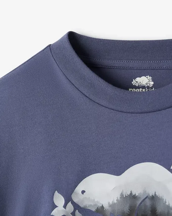 Kids Organic Cooper Watercolour T-Shirt Kids Organic Cooper Watercolour T-Shirt