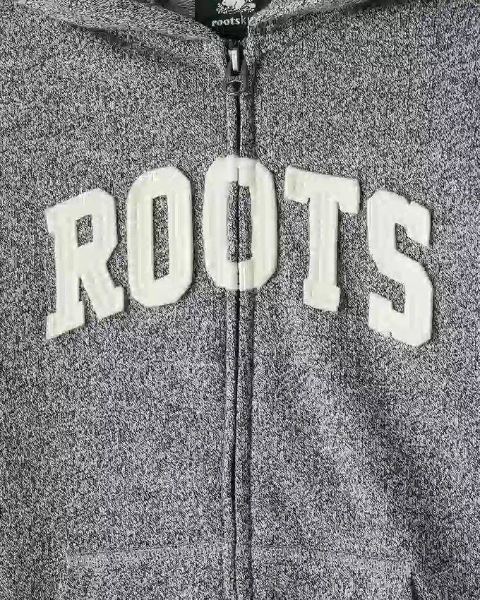 Kids Roots Applique Full Zip Hoodie Kids Roots Applique Full Zip Hoodie