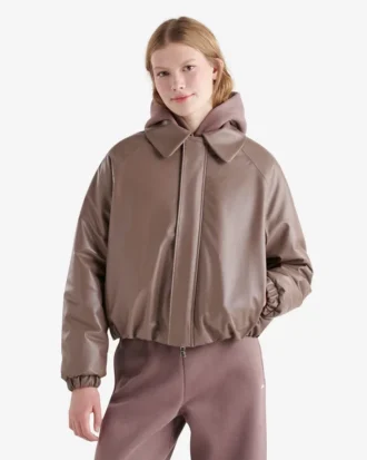 Leather Bubble Jacket Leather Bubble Jacket
