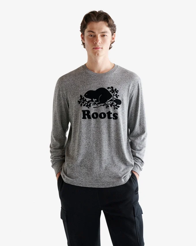 Mens Organic Cooper Beaver Long Sleeve T-shirt Mens Organic Cooper Beaver Long Sleeve T-shirt