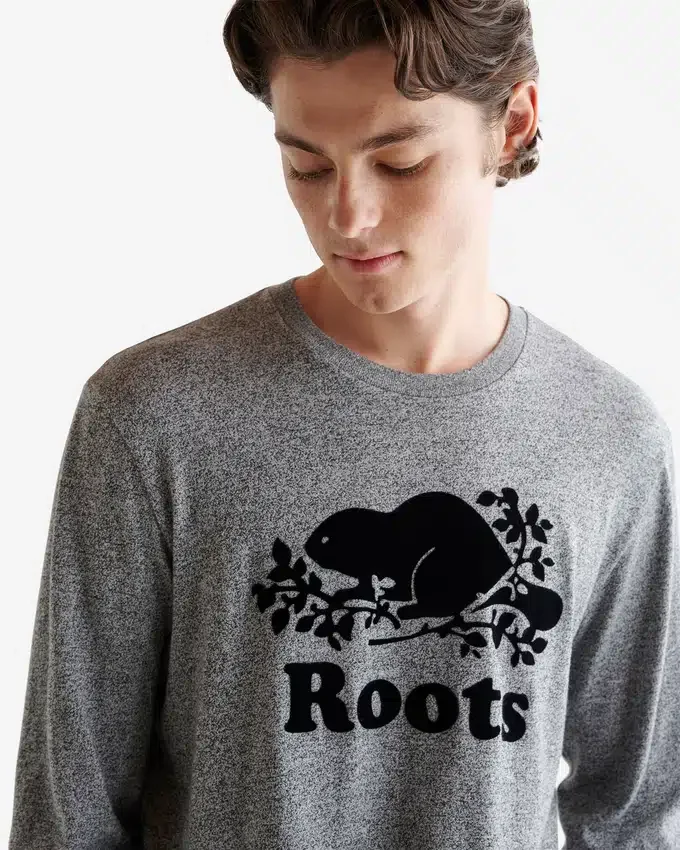 Mens Organic Cooper Beaver Long Sleeve T-shirt Mens Organic Cooper Beaver Long Sleeve T-shirt