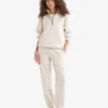 Organic Cooper Relaxed Quarter Zip Stein Organic Cooper Relaxed Quarter Zip Stein
