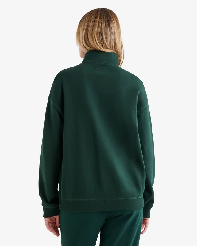 Organic Cooper Relaxed Quarter Zip Stein Organic Cooper Relaxed Quarter Zip Stein