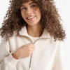 Organic Cooper Relaxed Quarter Zip Stein Organic Cooper Relaxed Quarter Zip Stein