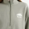 Organic Cooper Relaxed Quarter Zip Stein Organic Cooper Relaxed Quarter Zip Stein