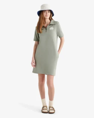 Organic Cooper Terry Quarter Zip Dress Organic Cooper Terry Quarter Zip Dress