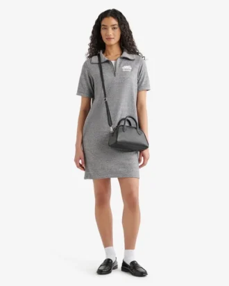 Organic Cooper Terry Quarter Zip Dress Organic Cooper Terry Quarter Zip Dress