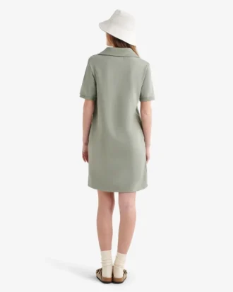 Organic Cooper Terry Quarter Zip Dress Organic Cooper Terry Quarter Zip Dress