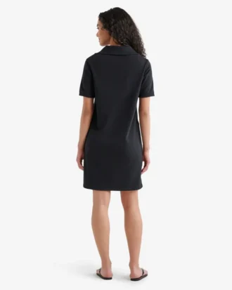 Organic Cooper Terry Quarter Zip Dress