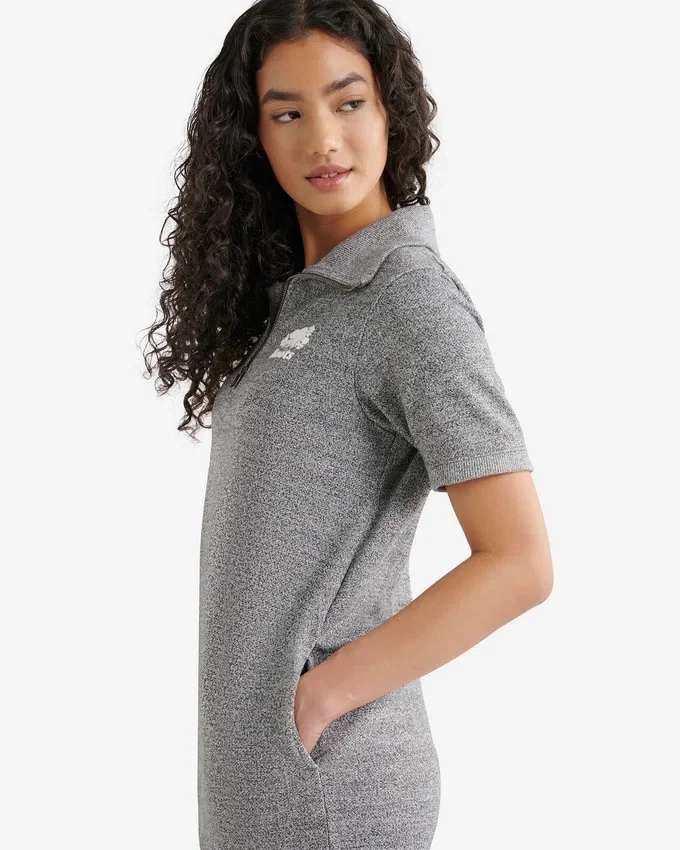 Organic Cooper Terry Quarter Zip Dress Organic Cooper Terry Quarter Zip Dress