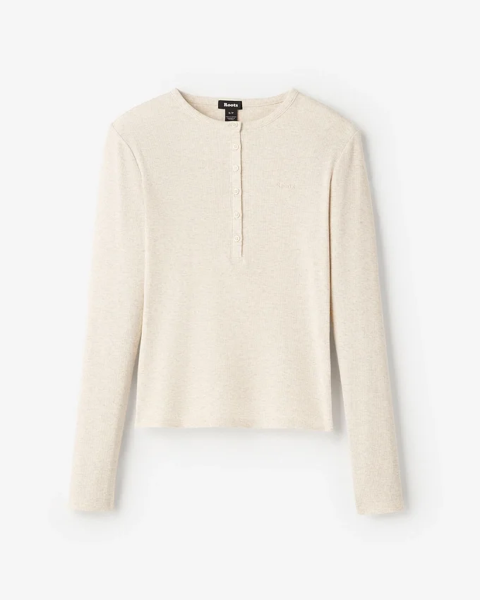 Roam Rib Fitted Long Sleeve Henley Roam Rib Fitted Long Sleeve Henley