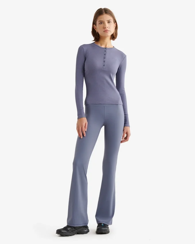 Roam Rib Fitted Long Sleeve Henley Roam Rib Fitted Long Sleeve Henley