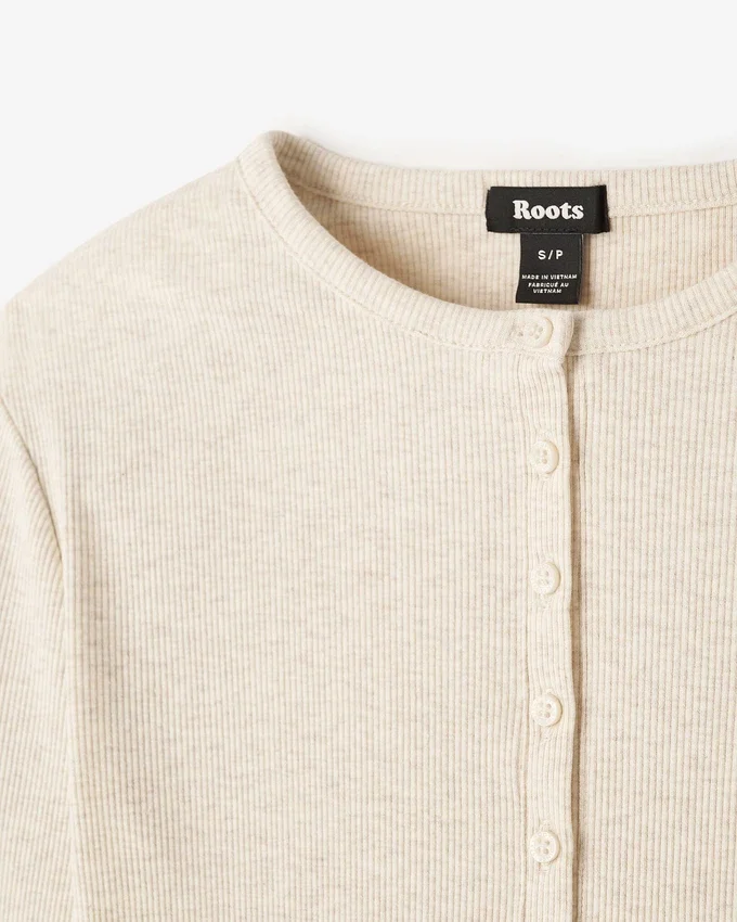 Roam Rib Fitted Long Sleeve Henley Roam Rib Fitted Long Sleeve Henley