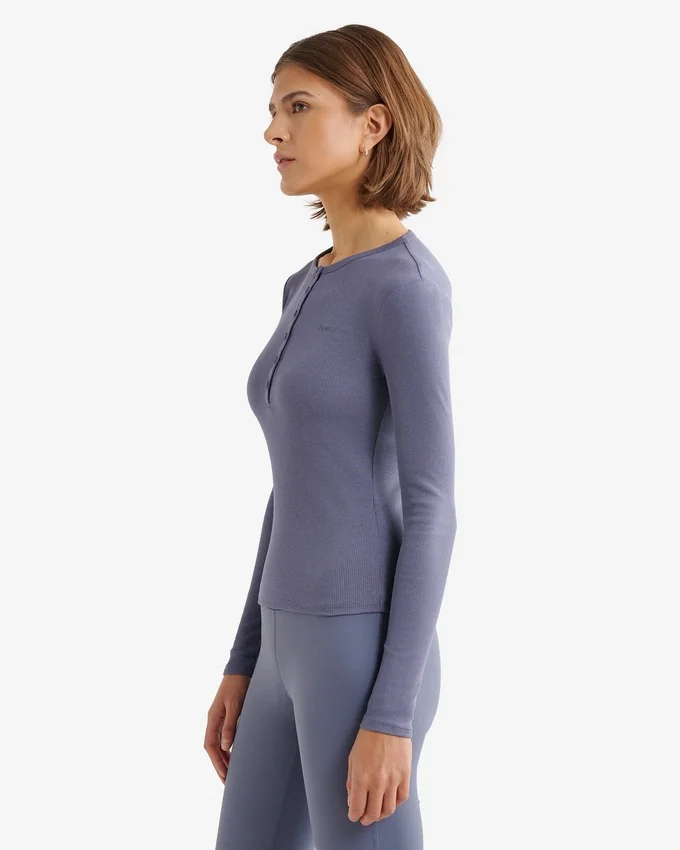 Roam Rib Fitted Long Sleeve Henley Roam Rib Fitted Long Sleeve Henley