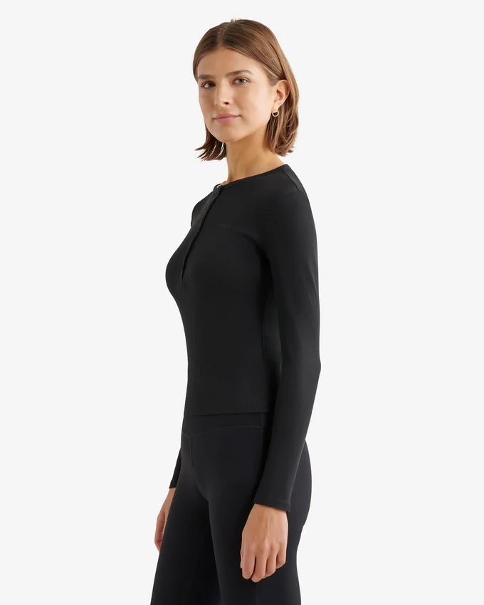 Roam Rib Fitted Long Sleeve Henley Roam Rib Fitted Long Sleeve Henley