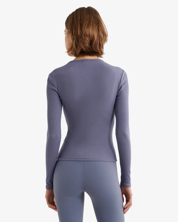 Roam Rib Fitted Long Sleeve Henley Roam Rib Fitted Long Sleeve Henley