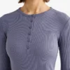 Roam Rib Fitted Long Sleeve Henley Roam Rib Fitted Long Sleeve Henley