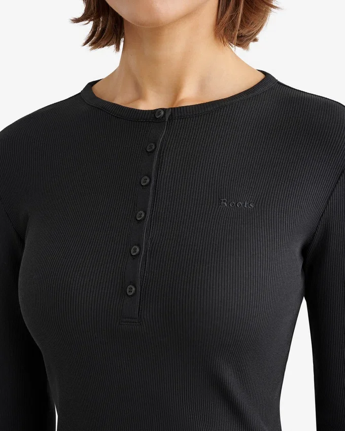 Roam Rib Fitted Long Sleeve Henley Roam Rib Fitted Long Sleeve Henley
