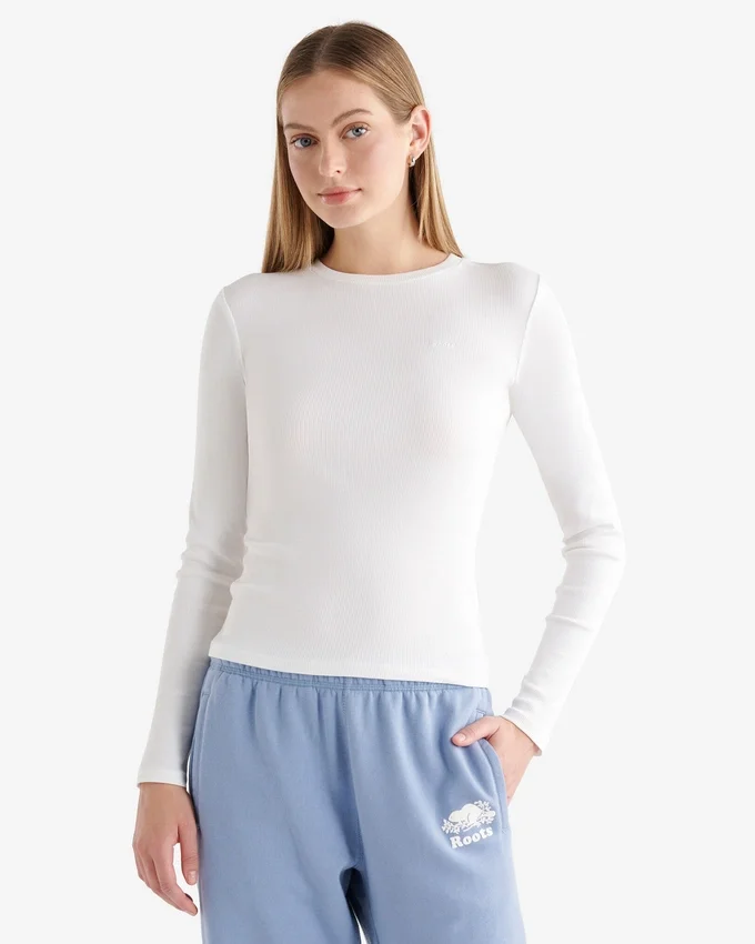 Roam Rib Fitted Long Sleeve Top Roam Rib Fitted Long Sleeve Top